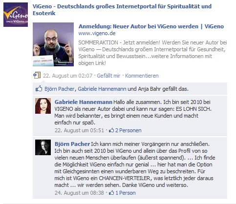 Sommeraktion Neuer Autor bei ViGeno