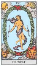 Die Welt - Rider Waite Tarot