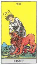 Die Kraft - Rider Waite Tarot