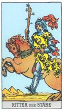 Ritter der Stäbe - Rider Waite Tarot