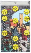 Zehn Münzen - Rider Waite Tarot